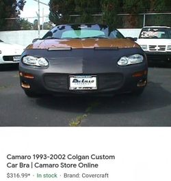 Chevy Camaro front bumper bra cover 98-03