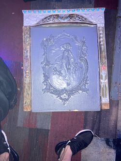 19th century Victorian fireplace back complete