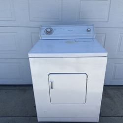 WHITE WHIRLPOOL GAS DRYER IN HOOD CONDITION 