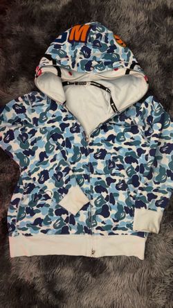 Blue Double Shark Bape