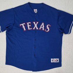 Texas Rangers Majestic Jersey 2XL Good Condition