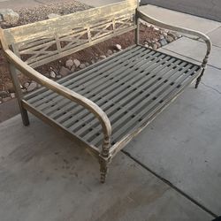 Distressed Wood Bench / Daybed Frame