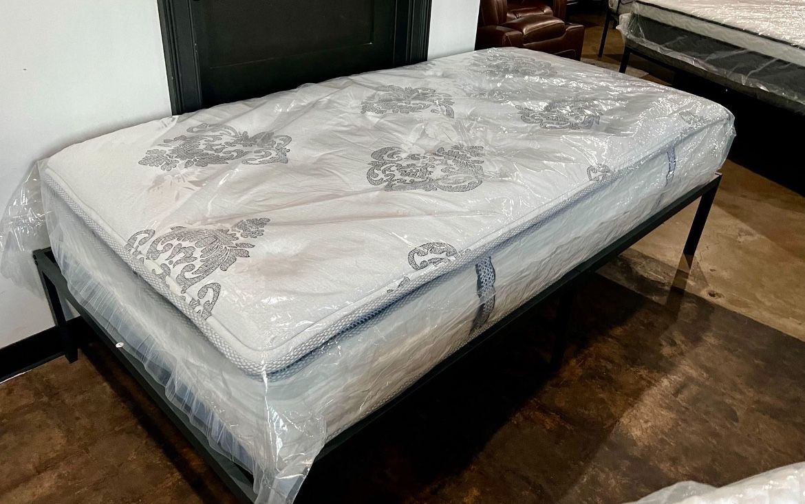 New Ultimate 12” Inch Twin Size Pillowtop Comfort XL Mattress ⭐️ $0 To Finance ⭐️ Shop Now Pay Later⭐️