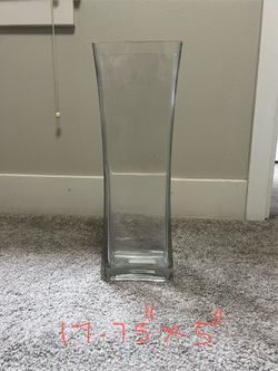 Large Glass Vase 17.75" x 5" - IKEA REKTANGEL
