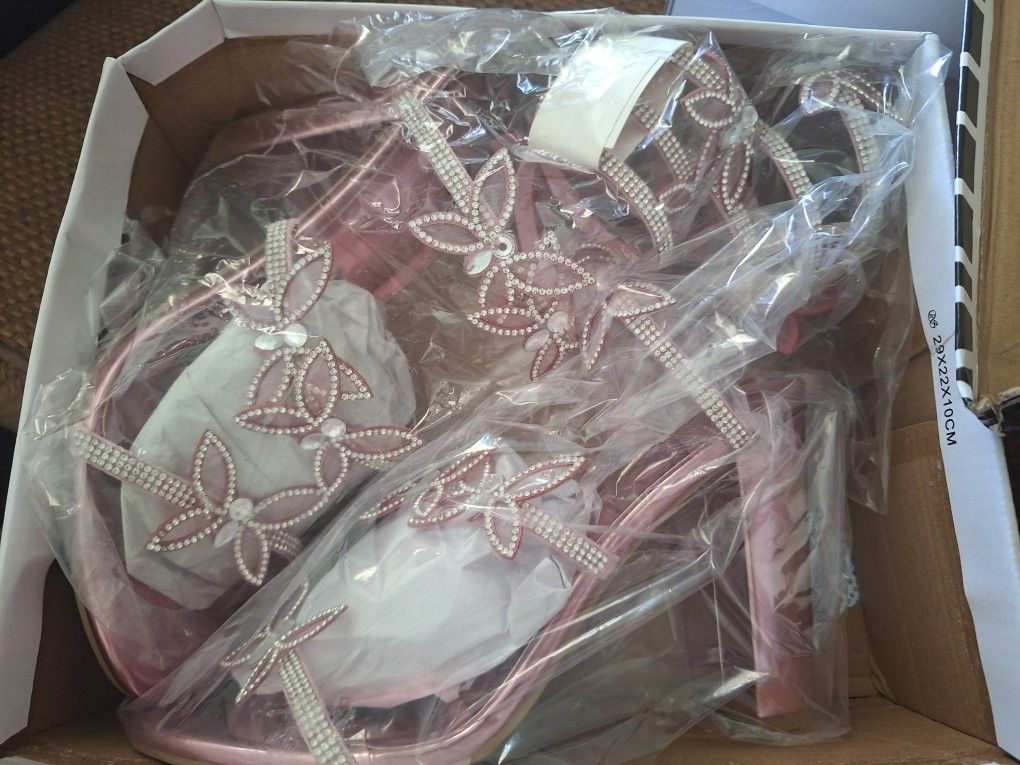 WOMENS PINK HEELS