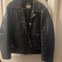 Biker jacket, copper jacket 100% cowhide leather