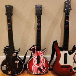 Guitar Hero Ps2 Ps3 Controller Lot