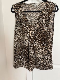 Designer blouse with cheetah print