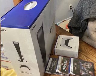 PS5 Console Disc Version 3 Games + 1 Controller Bundle