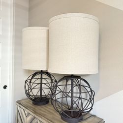 Set Of 2 Matching Table Lamps 