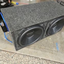 2 12 Inch Kenwood Excelon Subs With Amp