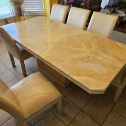 Marble Table With Chairs
