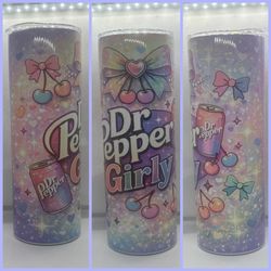 DR PEPPER GIRLY TUMBLER