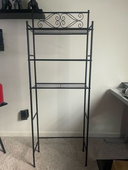 3 tier Black metal bathroom organizer