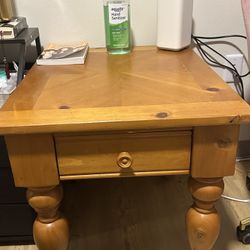 Hardwood End Table Or Nightstand