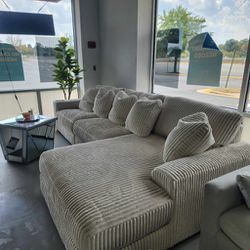 Lindyn Ivory White Soft Cozy Deep Seating Modular Sectional Couch With Chaise Home Decor Garden Outdoor 