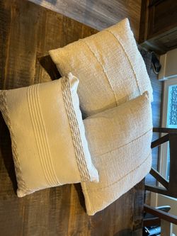 Three World Market Accent Pillows