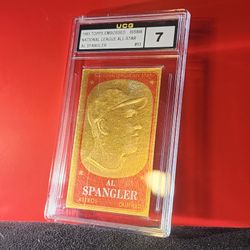 1965 Topps Gold Embossed Insert #53 Al Spangler, Houston Astros UCG NM 7