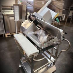 Bizerba GSP H – 13” Heavy-Duty Manual Gravity Feed Meat Slicer w/ Premium Face-to-Face Slicer Stand
