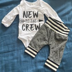 New To The Crew Onesie Set 