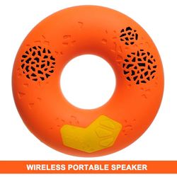CODE Donut Bluetooth Wireless Portable Speaker with NFC Tag Audio Adaptor Stereo System