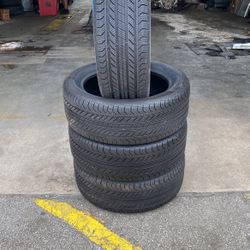 Run Flat Matching Set Used Tires P235/50R19 Continental ProContact GX SSR (contact info removed)