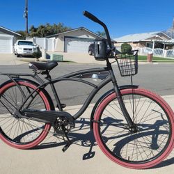 Huffy Nel Lusso Beach Cruiser Bicycle 