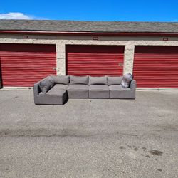 Free Delivery & Setup – Modern Gray Lounge Sectional – Super Comfy | Second Chance Sofas