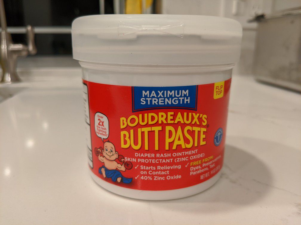Boudreaux's butt paste diaper rash ointment maximum strength 14 oz