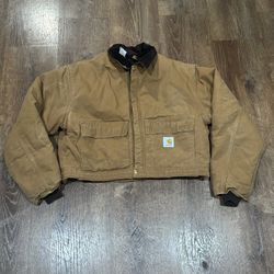 Carhartt brown jacket size L/XL see measurements