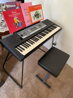 Yamaha Portable Keyboard, Stand and Bench - Gently Used