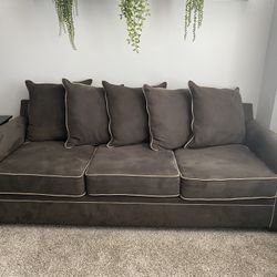 Gray Microfiber Couch 
