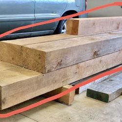 Beautiful rough sawn Douglas Fir wood (can sell as pkg or separately) perfect for fireplace mantle, outdoor deck/patio…)
