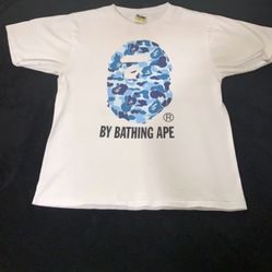 Blue Bape T-Shirt **USED** Large