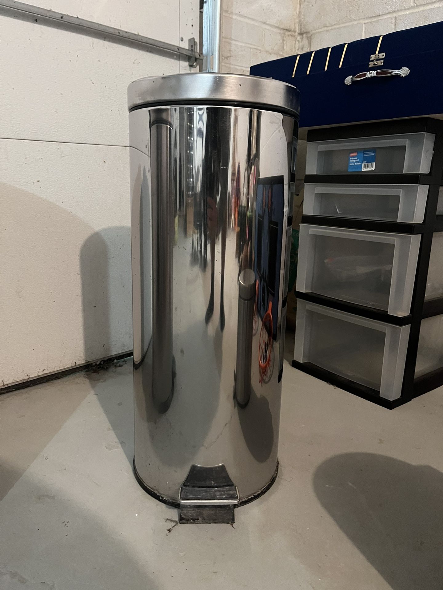 Large Metal Trash Can