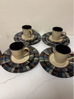 dinnerware set of 12 Sonoma Home Vallejo Blue ($15 for all)
