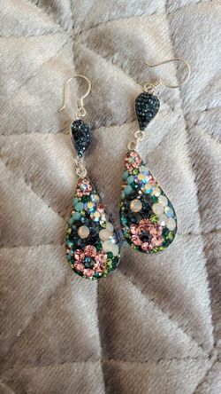 Long Silver Earrings 925