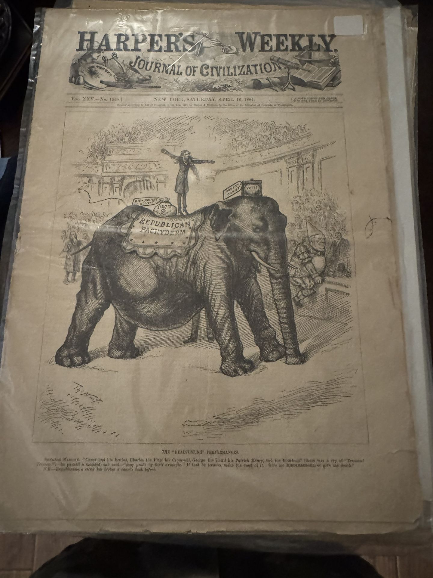 HARPERS WEEKLY. JOURNAL OF CIVILIZATION NEW YORK, SATURDAY, ARIL 16. 1841