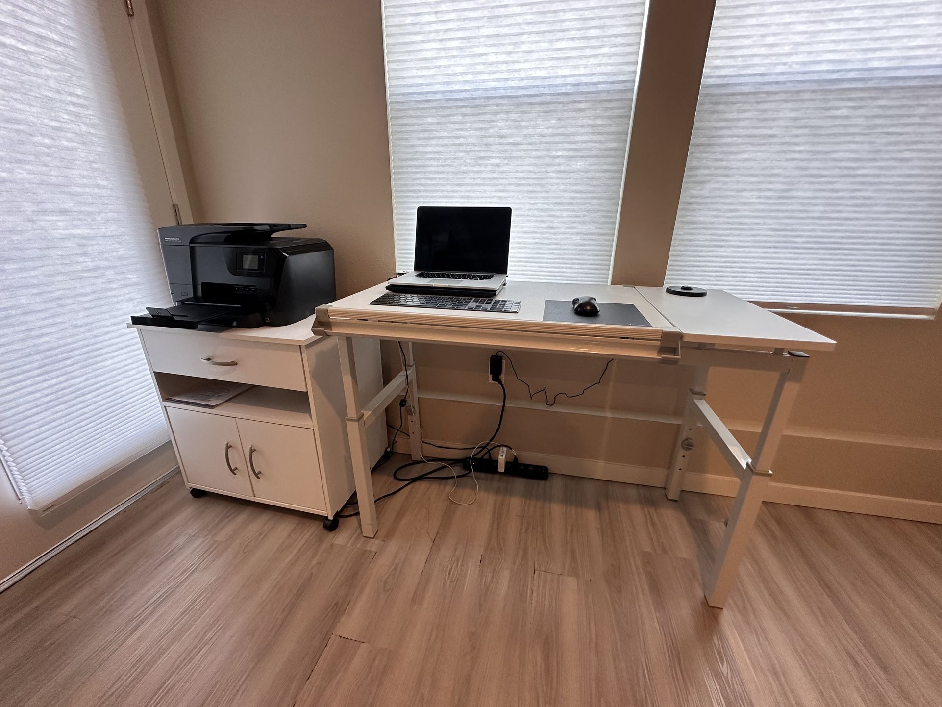 Desk & Printer Cabinet