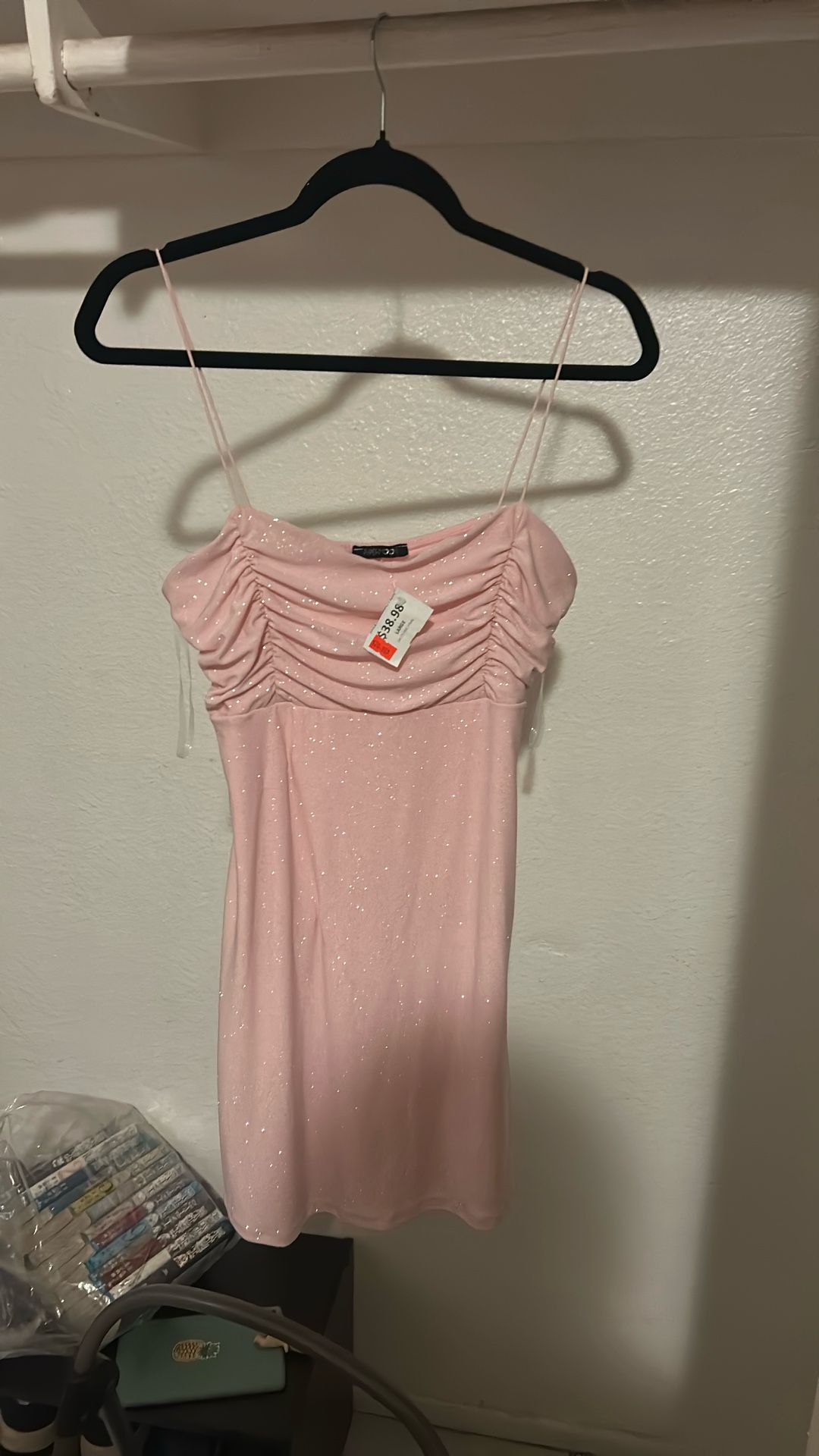 Pink Short Sparkly Dress