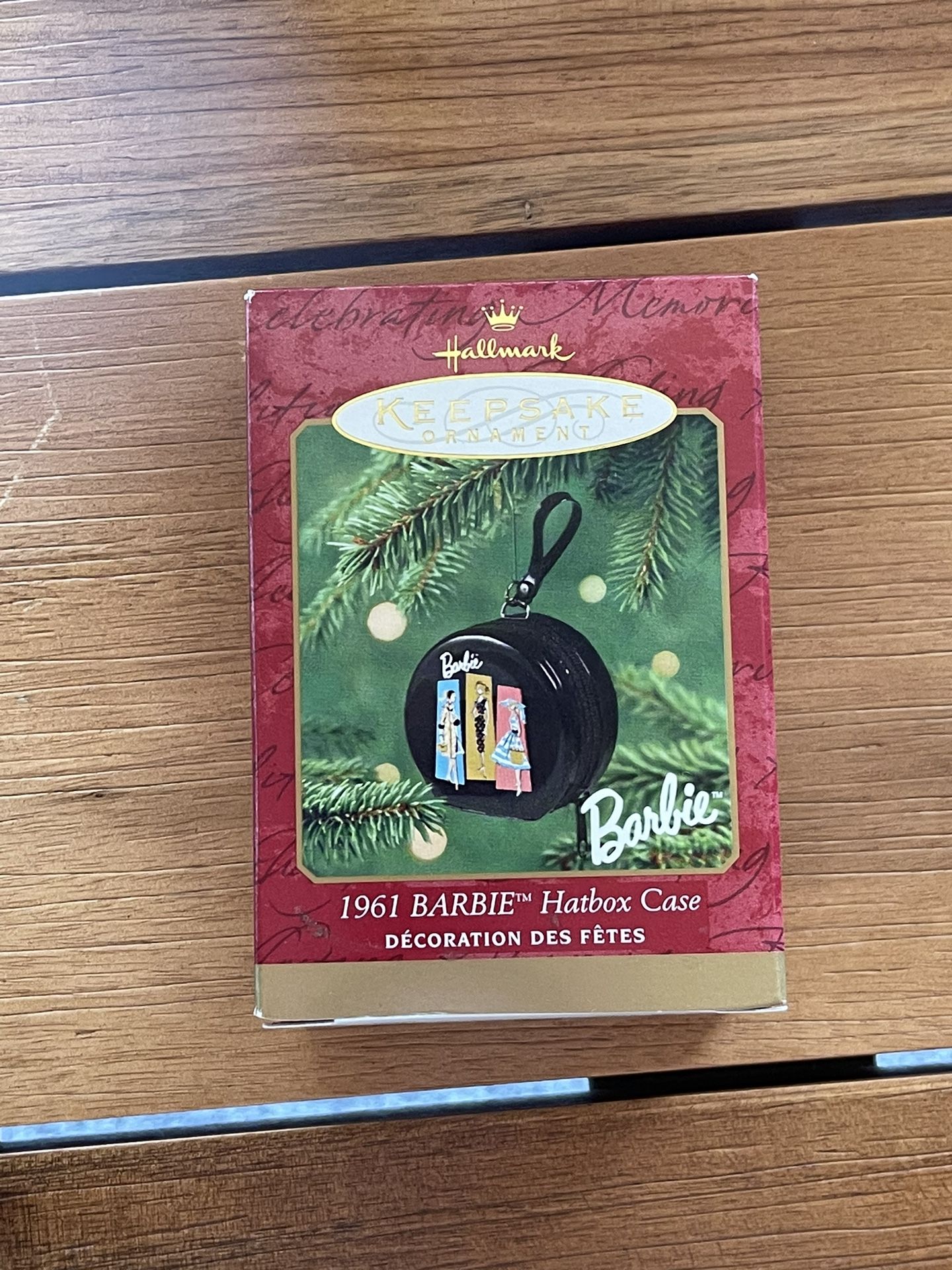 Barbie Ornament, 1961 Hat Box