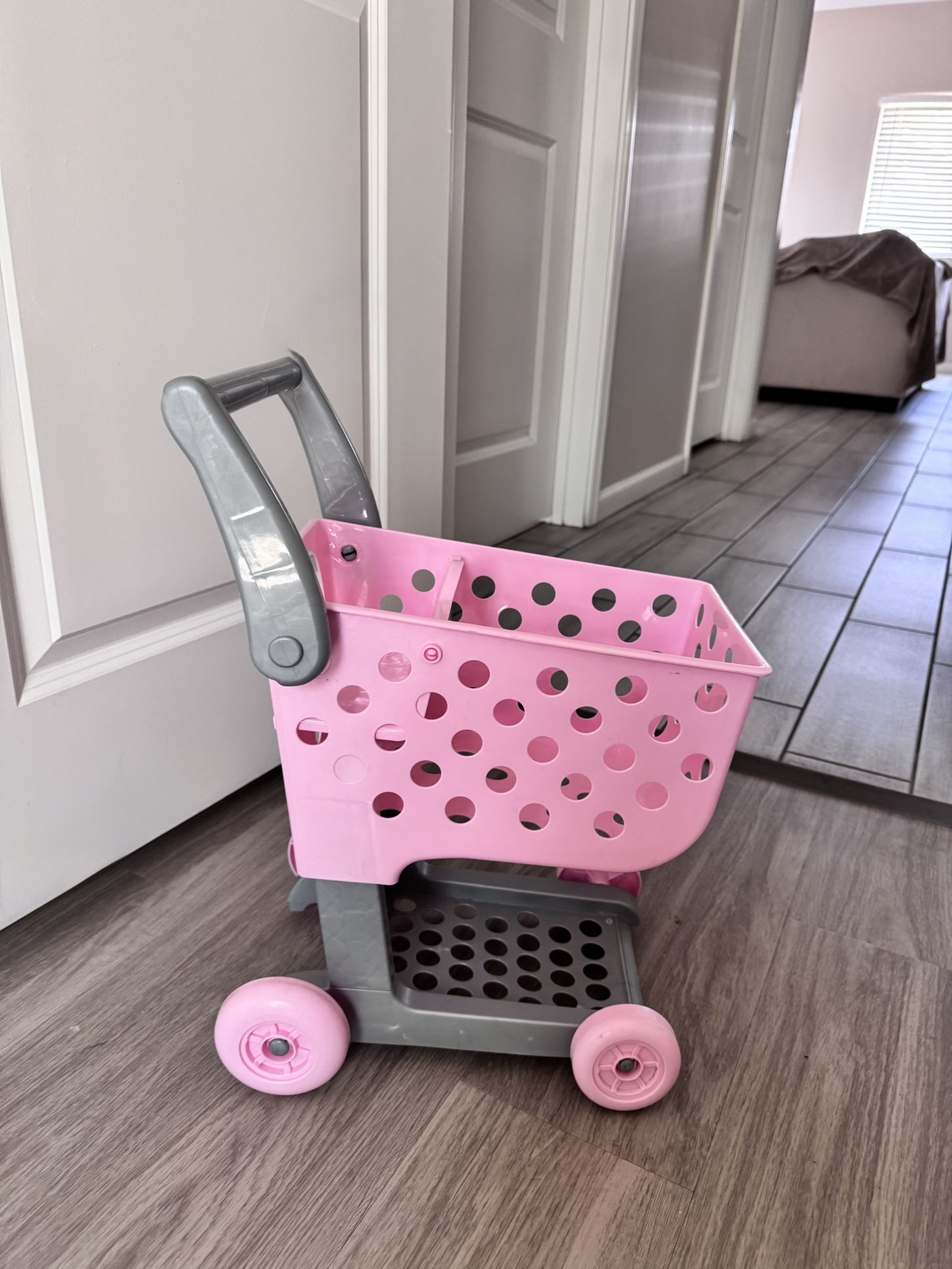 Pink Shopping Cart For Kids