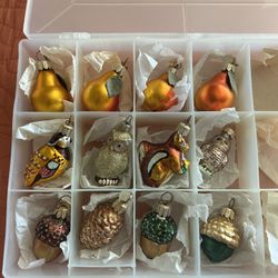 Vintage Style Glass Christmas Ornaments $12 OBO