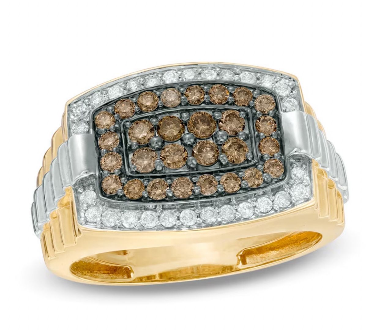 men’s 1ct diamond ring 10k gold