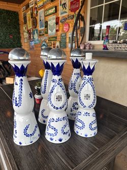 6 Clase Azul tequila bottles