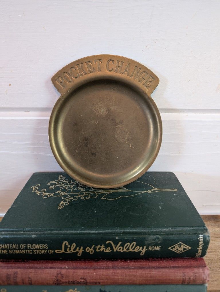 Vintage Brass Pocket Change Paperweight