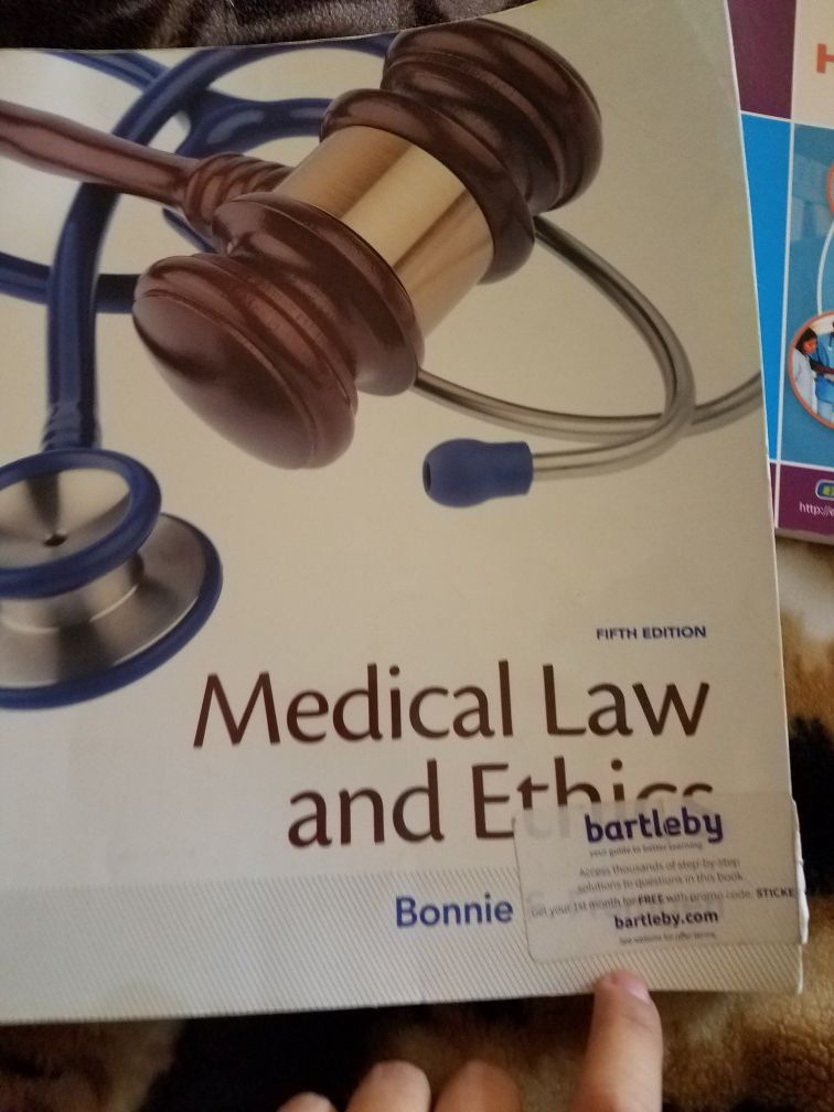 Medical Law and Ethics book 5th edition by Bonnie