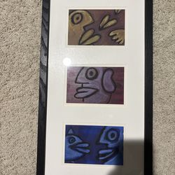 Modern Abstract Framed Art – Triple Panel Wall Decor