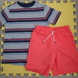 Boys 2 Piece Cat & Jack Shirt and Short Set - Size M (8-10)
