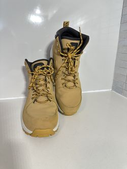 #2744  MENS Nike MANOA Leather Boots Wheat Haystack Velvet Brown Sz 11.5